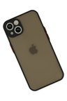 Uray store Apple iPhone 15 Kılıf Montreal Silikon Kapak - Siyah