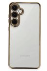 Uray store Samsung Galaxy S24 FE Kılıf Razer Lensli Silikon - Gold
