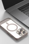 Onegif Apple iPhone 15 Pro Max Hulk Magsafe Kapak - Beyaz