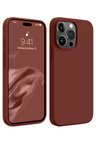 Uray store Apple iPhone 15 Pro Max Kılıf First Silikon - Bordo