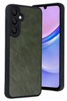 Uray store Samsung Galaxy A57 5G Aras Deri Kapak - Yeşil