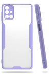 Newface Samsung Galaxy M31S Kılıf Platin Silikon - Lila