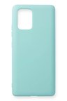 Newface Samsung Galaxy A91 / S10 Lite Kılıf Nano içi Kadife Silikon - Turkuaz