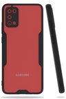 Newface Samsung Galaxy A02S Kılıf Platin Silikon - Siyah
