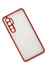Newface Xiaomi Mi Note 10 Lite Kılıf Montreal Silikon Kapak - Kırmızı