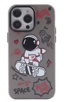 Newface Apple iPhone 14 Pro Max Kılıf Prada Desenli Kapak - Prada Siyah - 1