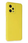Newface Xiaomi Redmi Note 12 5G Kılıf Nano içi Kadife Silikon - Sarı