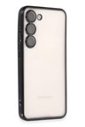 Newface Samsung Galaxy S24 Kılıf Razer Lensli Silikon - Siyah