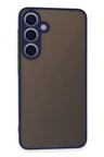 Newface Samsung Galaxy S24 Kılıf Montreal Silikon Kapak - Lacivert
