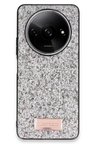 Onegif Xiaomi Redmi A3 4G Bright Simli Kapak - Gümüş