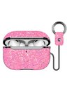 Onegif Apple Airpods Pro 2 (2.nesil) Bright Simli Airpods Kapak - Pembe