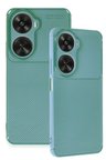 Newface Huawei Nova 12 SE Kılıf Auto Focus Karbon Kapak - Koyu Yeşil
