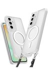 Newface Samsung Galaxy S24 FE Kılıf Enka Magsafe Silikon Kılıf - Şeffaf