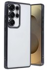 Newface Samsung Galaxy S25 Ultra Kılıf Razer Lensli Silikon - Siyah