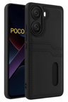 Newface Xiaomi Poco X7 Pro Kılıf Sara Kartvizitli Deri Kılıf - Siyah
