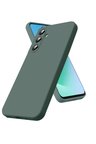 Newface Samsung Galaxy S25 FE Nano içi Kadife Silikon - Koyu Yeşil