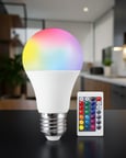 RGB Işıklı 10 Watt A+ LED Ampul UUCZRGBLAMBA3-1