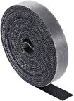 Microcase Cırt Cırt Kablo ve Malzeme Düzenleyici Kesilebilir Model 20mm X 5 metre Cırt Bant - SİYAH AL5268