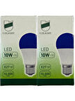 Uzlight 10W(75W) 11000K (Mavi Işık) E27 Duylu Led Ampul (2 Adet)