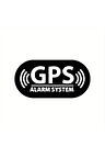 Gps Alarm System Oto Arka Cam Sticker 16 x 8 cm