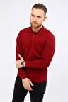 20/10 İKİ İPLİK POLO YAKA BORDO SWEAT