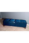 Vetra V2 Mavi Sandıklı Puf - Dilimli Model 140cm Sandıklı Bench