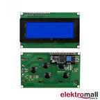 20 X 4 KARAKTER LCD 2004A MODÜL + I2C ARAYÜZ MODÜLÜ