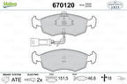 Valeo 670120 Ön Balata Fişli Escort III-Fiesta III-Orion-Sierra 1595524