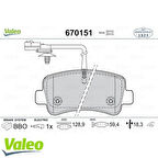 Valeo 670151 Arka Fren Balatası Takım Master III 10-2.3 DCI Movano B 10-2.3 CDTI 4420066