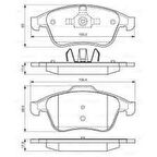 Valeo 670215 Ön Fren Balatası Takım Renault Megane III 10-Grand Scenic III 10-Laguna III 07-1.2 TCE 1.4 1.5 DCI 1.6 DCI 2.0 DCI 410600032R