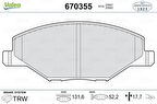 Valeo 670355 Ön Fren Balatası Polo 10-Fabia 11-Rapid 12- 6RU698151A