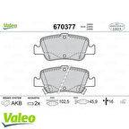 Valeo 670377 Fren Balatası Arka Toyota Auris 1.4 D4D 1.6 07-Corolla 1.4 D4D 1.6 07-11 44660218