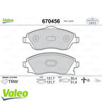 Valeo 670456 Ön Fren Balatası Corsa C Combo C Meriva A 1605081