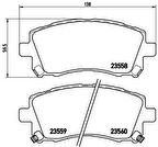 Valeo 670530 Ön Fren Balatası Diskli Subaru Forester 2.0 98-02 Impreza 94-00 Legacy 4x4 94-03 Outback 00-02 26296AE210