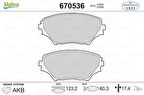Valeo 670536 Ön Fren Balatası RAV4 II1.8 VVT I 2.0 VVT I 4WD 06 446542130