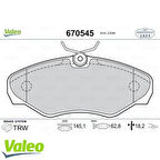 Valeo 670545 Ön Fren Balatası Trafic II DCI 100 2.0 DCI 80 03 01 Vivaro 1.9DTI.1.9Dı.2.0 16V 08 01 6025371279