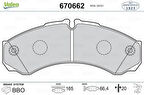 Valeo 670662 Ön Fren Disk Balata Daily 99-06 20mm 1906401