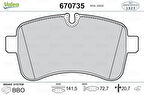 Valeo 670735 Arka Fren Disk Balata Daily IV 06-Daily V 11-Tüm Modeller 05 06- 42555917
