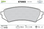 Valeo 670865 Arka Fren Balatası Takım Land Crusıer 100 4.2 TD 4.7I V8 97 446660070
