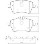 Valeo 670925 Fren Balatası Ön Mini R50 R53 John Cooper Works 06-06 R56 R57 R58 R59 Cooper S 34119804735