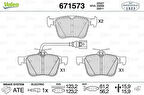 Valeo 671573 Fren Balatası Arka Rs3 17-21 Rsq3 20-TT 17- 8V0698451B