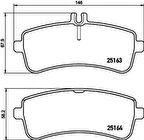 Valeo 671617 Fren Balatası Arka AMG GT C190 15-S-Class W222 13-C217 14- 0064206920