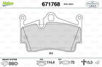 Valeo 671768 Arka Fren Balatası Boxster 987 2.7 2.9 05 Boxster 981 S 3.2 13 Cayman 987 2.7 06 Cayman 981 S 3.1
