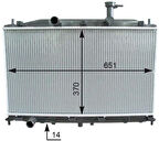 Valeo 735586 Motor Su Radyatörü Accent Era 1.4 1.6 Benzinli Manuel Vites 2006-370x628x16 253101