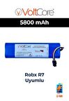 Robx R7 Uyumlu Robot Süpürge Pili 5800mAh Lityum İyon Batarya
