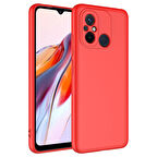 Vendas Xiaomi Redmi 12C Uyumlu Lansman Serisi Yumuşak Dokulu Çizilmeyi Önleyen Kadife İç Yüzeyli Silikon Kılıf