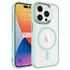 Vendas iPhone 15 Pro Uyumlu (15 Pro) Krom Serisi Wireless Şarj Özellikli Magsafe Silikon Kapak