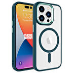 Vendas iPhone 15 Pro Uyumlu (15 Pro) Krom Serisi Wireless Şarj Özellikli Magsafe Silikon Kapak