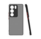 Vendas Vivo V29 5G Uyumlu Mara Serisi Arkası Mat Renkli Hux Silikon Kılıf