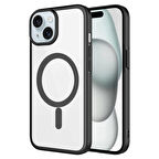 Vendas iPhone 15 Plus Uyumlu Riksos Serisi Wireless Şarj Özellikli Mat Sert PC Kılıf